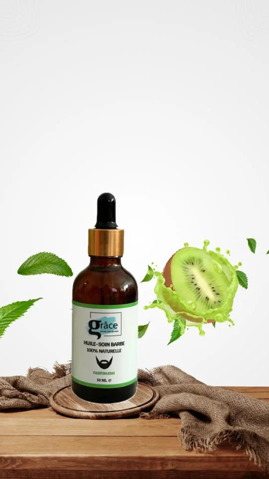 Huile soin barbe kiwi