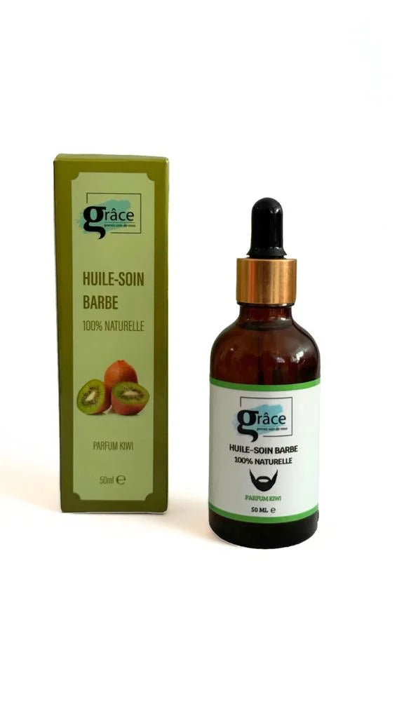 Huile soin barbe kiwi