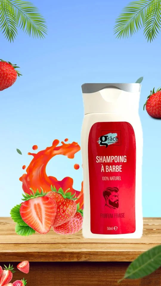 Shampoing barbe fraise