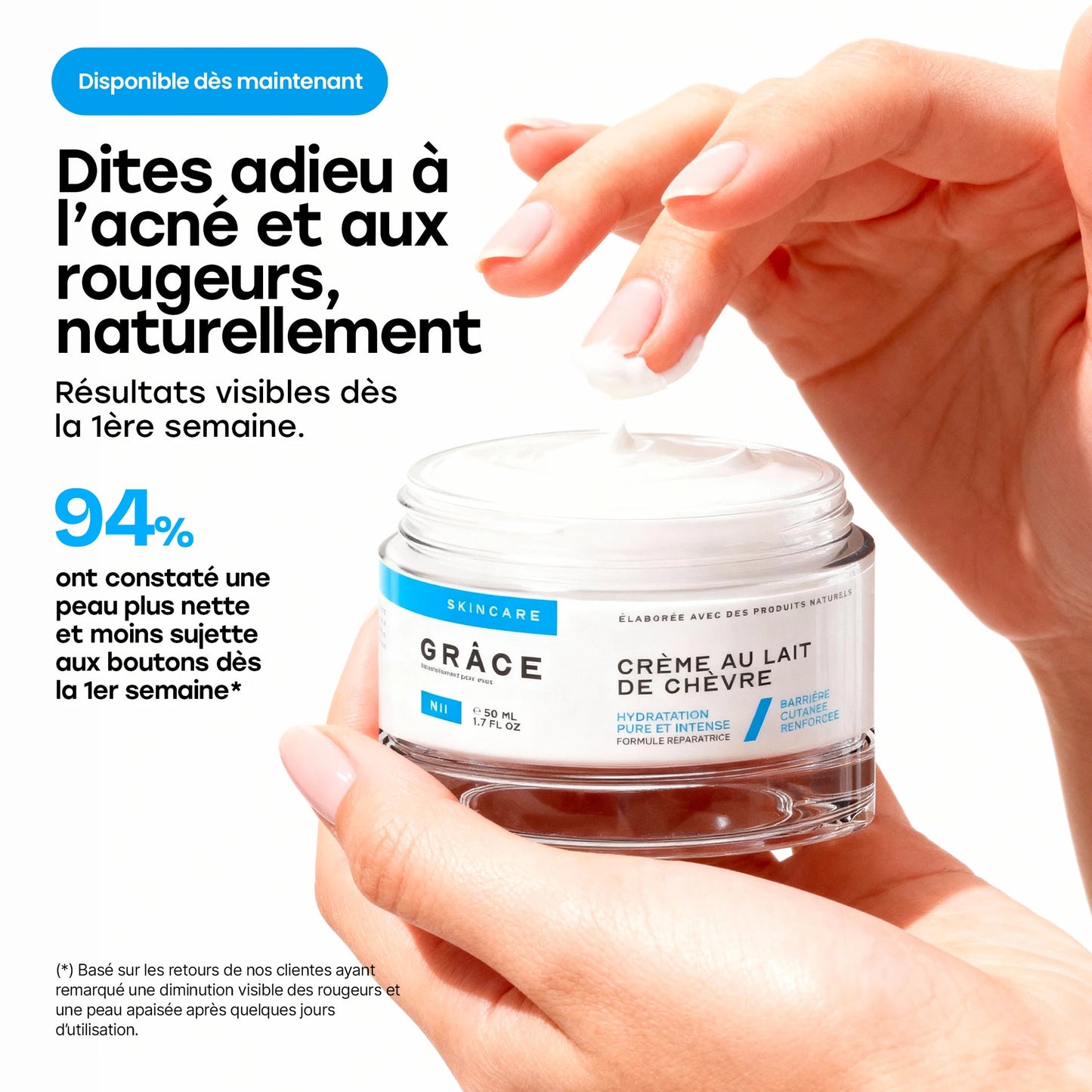 Crème lait de chèvre – artisanale – crème naturelle – hydratante