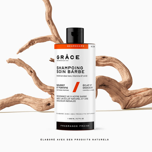 Shampoing barbe fraise